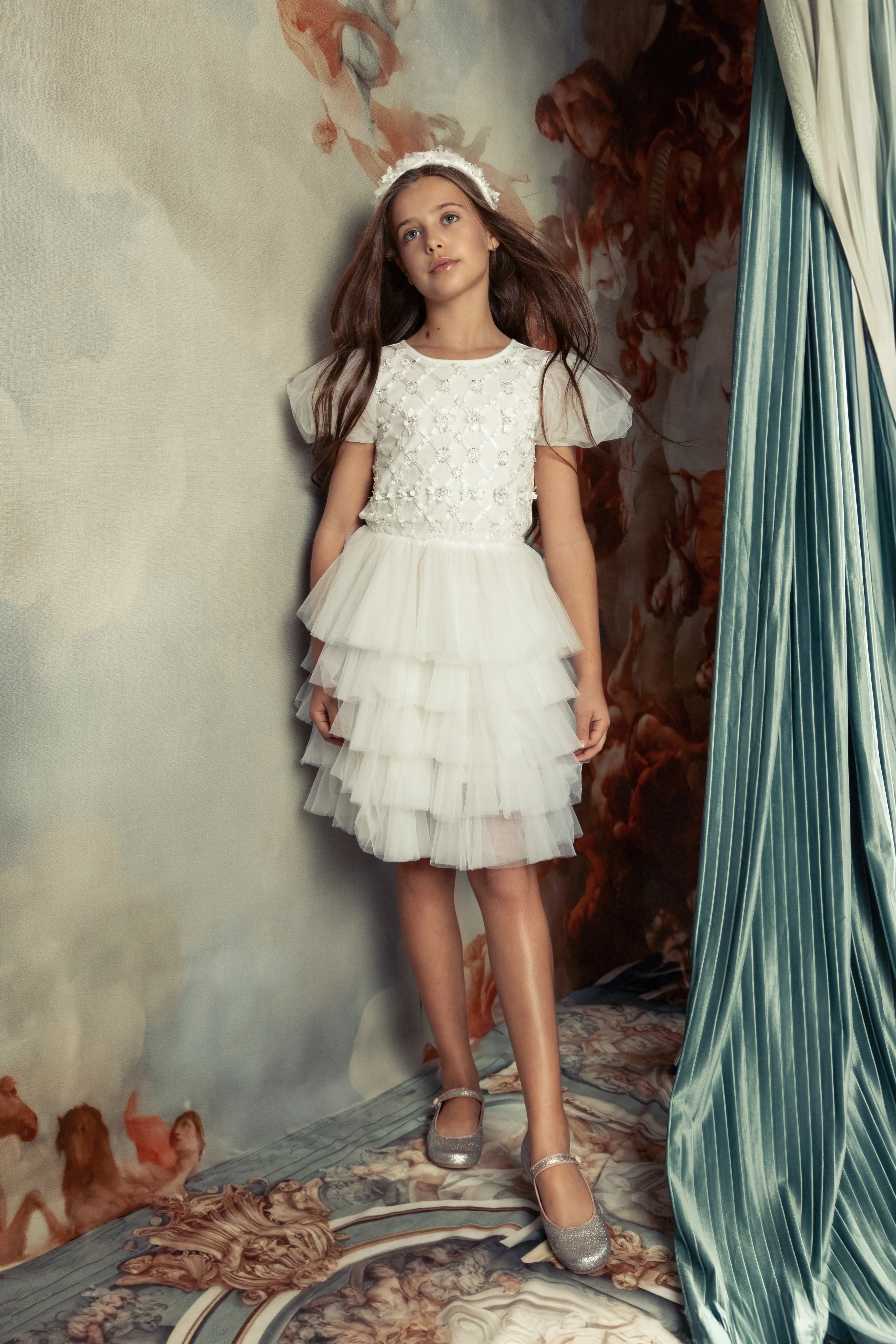 Floral Lattice Tutu Dress - Image 2