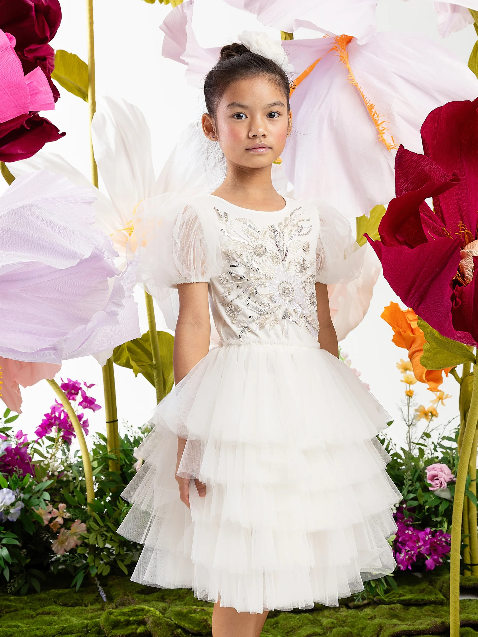 White Orchid Tutu Dress - Image 2